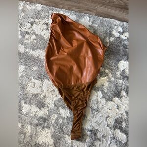 PrettyLittleThing Brown Bodysuit